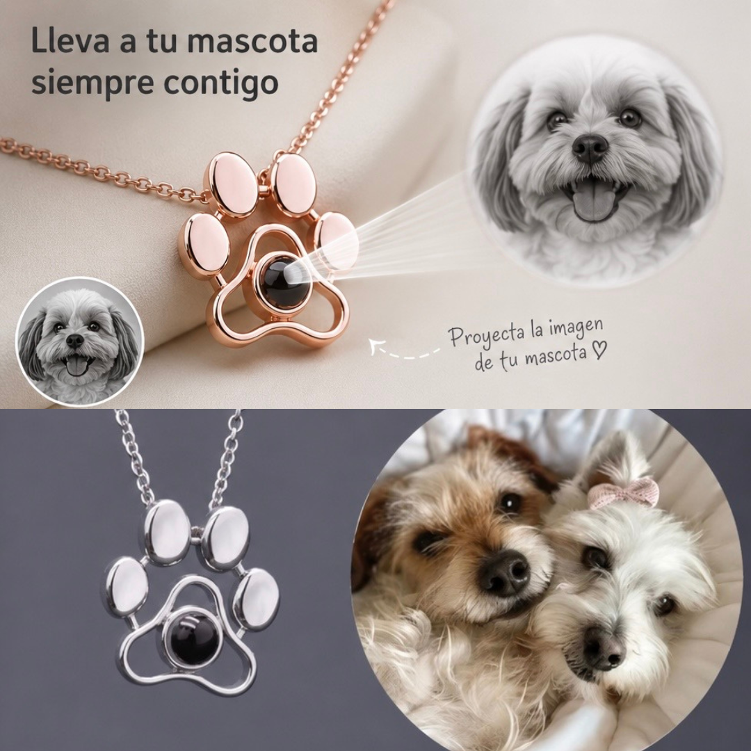 Colgante Huella con Foto de tu Mascota