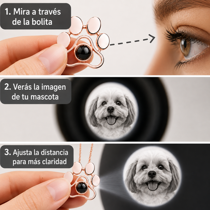 Colgante Huella con Foto de tu Mascota