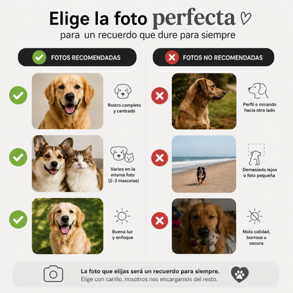 Colgante Huella con Foto de tu Mascota